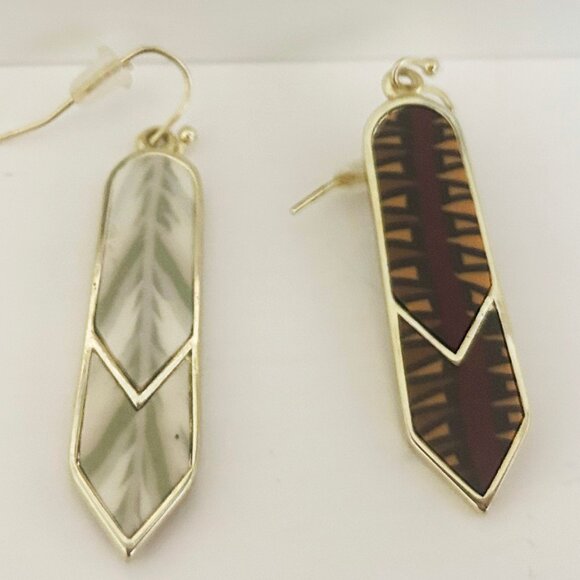 Clay reversible dangle earrings for women by Jilzarah - Picture 3 of 4